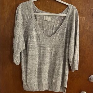 Zadig & Voltaire Gray Scoop Neck Sweater